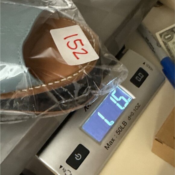 Cole Haan Light Blue Leather Open Toe Slide Sandals Womens Size 8.5 - Picture 10 of 10